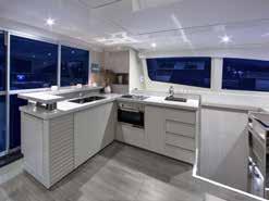 A reinvented saloon and galley The redesigned interior of the Leopard 51 Powercat focuses on
