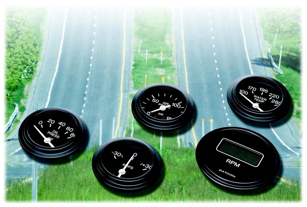 HEAVY DUTY AUTOMOTIVE HEAVY DUTY AUTOMOTIVE INSTRUMENTS Specially designed products for O.E.M. automotive styling DESCRIPTION: Full line of purpose-built gauges, tachometers & speedometers are ideally suited for O.
