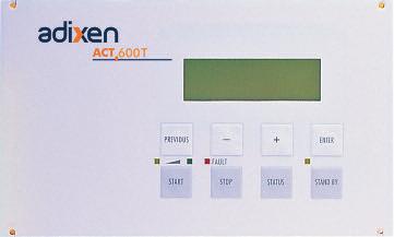 Controller, ACT 202 TH, ACT 600 TH designed with a high level communication interface Controller ACT 202 TH ACT 600 TH Pump ATH 200 Convenient interface Automatic power supply detection from 100 to