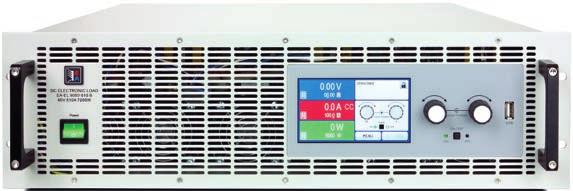 Programmable electronic DC loads 1,8 kw - 43,2 kw in 19 format EL 9000 B 24U EL 9000 B Wide AC input range 90-264V AC Wide choice of voltages, current and powers Flexible input stage Intuitive