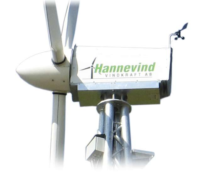 Hannevind 45kW Hannevind 45kW Hannevind Wind power station: 45 kw generator including controls and (3) 8,5 meter fiberglass blades. Galvanized Self-Supporting Lattice Tower 24-36 meter.