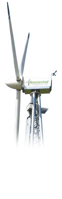 Hannevind 11kW Hannevind 11kW Hannevind Wind power station: 11 kw generator including controls and (3) 5 meter fiberglass blades. Galvanized Self-Supporting Lattice Tower 21-33 meter.