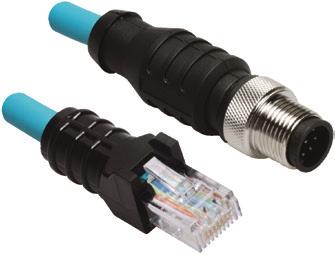Connectivity M12 Eurofast VBRS Splitters M12 and M8 connector options, either integral to splitter body or with cable Standard wiring Rated for up to 250 V, 4 A IEC IP67 Item ID Product Description