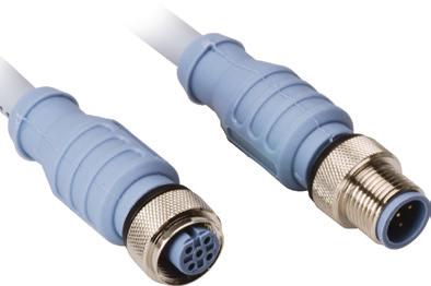Connectivity DeviceNet Single Ended Cordsets: M12 Gray PVC cable jacket, foil shield UL PLTC and CSA cable approvals Meets requirements of ODVA THIN cable type Rated for 250 V, 4 A NEMA 1, 3, 4, 6P