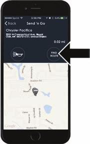 To find your vehicle: 1. Press the Location tab on the Uconnect Access mobile app. 2. Select the Vehicle icon to determine the location of your vehicle. Vehicle Icon 3.