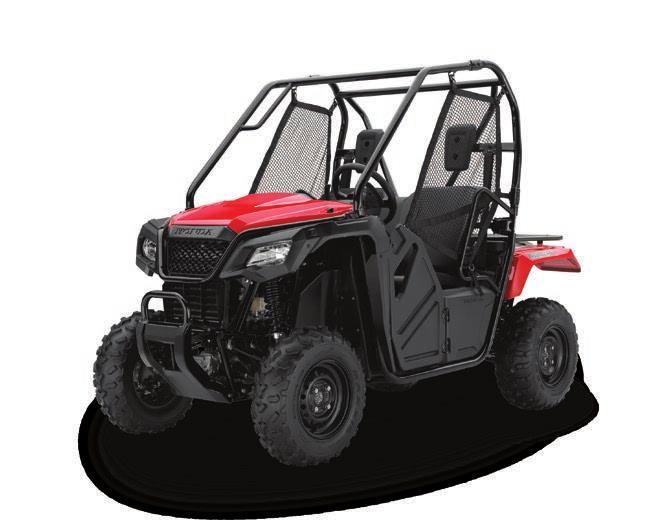 The Pioneer 500 is smaller, narrower and developed for access to all those farm tracks and trails off-limits to larger machines.