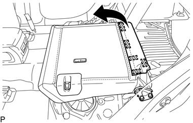 (5) Disengage the guide to remove the rear seatback assembly RH. 21.