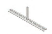 version. Used to support a single cable tray. Manufactured from steel; length varies, sold individually.