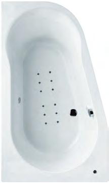BATHS - Straight & Corner Baths Prima Luxury Offset Corner Baths from 950 Right Hand Bath left hand 1500 L 1500 W 900 H