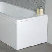 End Bath Panel W790 H 520 58 5586 White P Shape Bath End Panels from 98 dimensions - mm Dee Shower