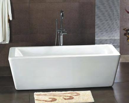 BATHS - s Cube A stylish free-standing bath with a contemporary cube-like design.