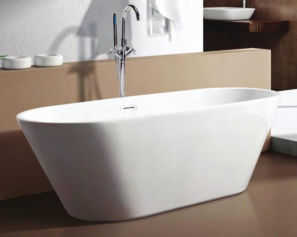 1400 L 1605 W 710 H 770 mm 9380 Design A luxury slipper bath with a contemporary twist on a classic traditional bath.