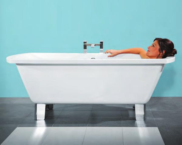 BATHS - s Tabor 1670 A modern twist on the Tabor 1670, this version comes complete with chrome finished modern feet.