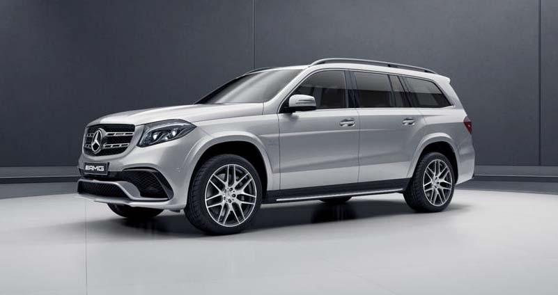 Mercedes-AMG GLS 63 4M Exterior Design Panoramic sunroof A-wing in high-gloss black, A-wing trim