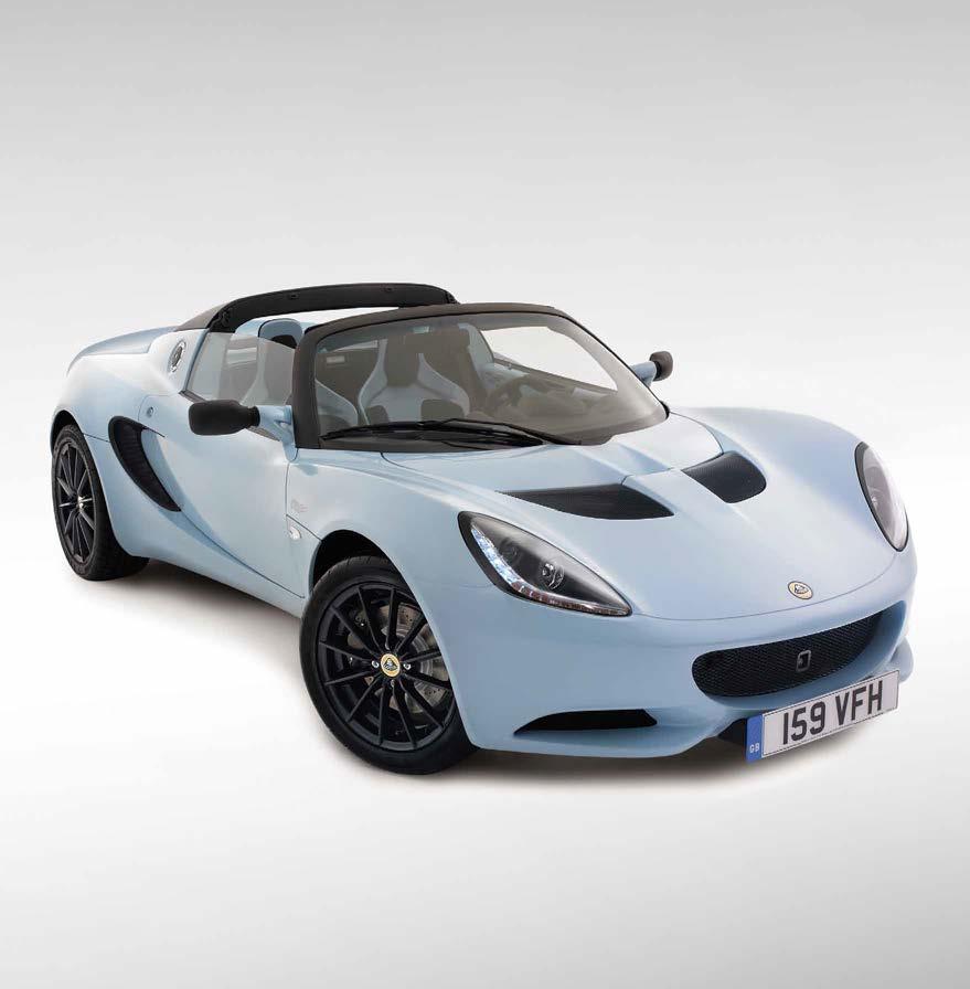 THE LOTUS ELISE CR With the Elise CR, Lotus has gone even further to deliver the most tactile Elise ever without losing an ounce of style.