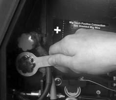 Terminal knobs must be securely tightened prior to operation. Loose or incorrect fastening may cause the connection to overheat or burn. Fig.