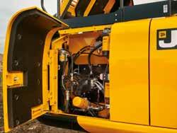 Unlike most T4F engines, the 55 kw JCB EcoMAX doesn t use a Diesel Particulate Filter (DPF), SCR, or