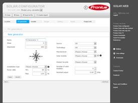 System Blindext design / 63 FRONIUS SOLAR.CONFIGURATOR / The Fronius Solar.configurator online tool supports the precise dimensioning of PV systems.