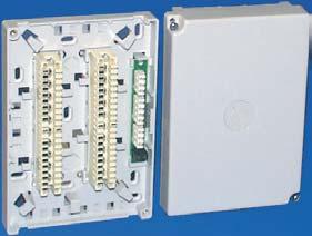 disconnection module 2/10 and common contact strip. Shallow cover, overvoltage protection cannot be retrofitted.
