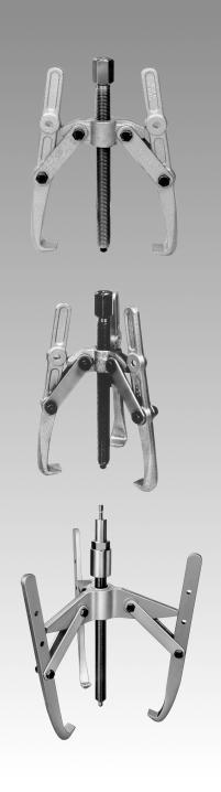 22 P u l l e r s Of sturdy yet well balanced construction for all types of application. Simple to operate. Very wide range. Self-locking system prevents slipping of jaws.