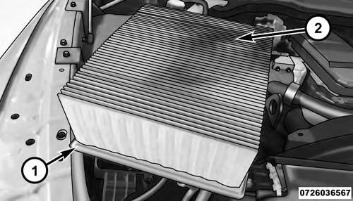 282 MAINTAINING YOUR VEHICLE 3. Remove the air cleaner filter element from the housing assembly.