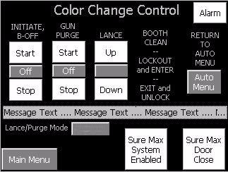 Color Change Menu Navigation