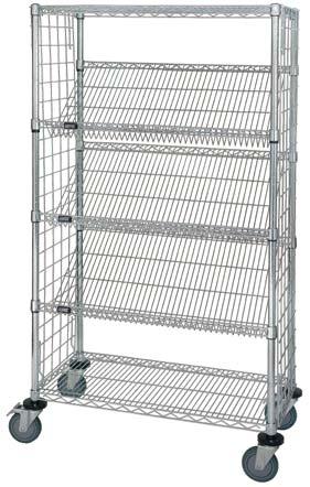 Dividers, Bin Cups and Clear label holders available on page 41 Slanted Shelf Suture Cart - Open or Enclosed - Complete Packages Units are designed for quick and easy accessibility for prepacked