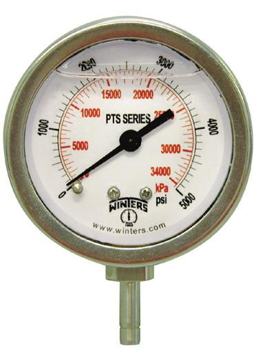 The ability to orient the gauge 360 during installation makes it ideal where gauge alignment is critical. 2.5 (63mm) ±1.