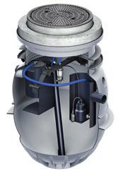 PREMIUM cleaning and disposal comfort Fapumax P-DA disposal with direct suction and cleaning with integrated spray head (automatic control) It is possible to install a suction line DN 65 and an