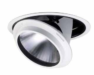 Torus 35/70FX CMI/CDM Recessed Shallow recess depth allows installation in crowded ceiling voids Adjustable 80º degree tilt and 355º degree rotation Wide range of filters and accessories to allow
