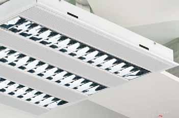 Sylwing R Lay-in or pull-up fits both 15mm and 25mm T grids LOR 82% Bess 4 tri-dimensional optic louvre back-lamp reflector and polynomial profile louvre optimise intensity distribution and output