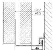 Z guide profile on façade, fluted angle 40 mm and 100 mm, on leaves, 2-leaf: GEZE Perlan 140 bottom guides for sliding shutters - Order information Description Length Version ID.No.