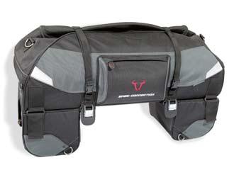INCLUDED Tail bag, 2 side bags, waterproof inner bags, 4 mounting straps, 2 luggage compression straps, 2 support straps for
