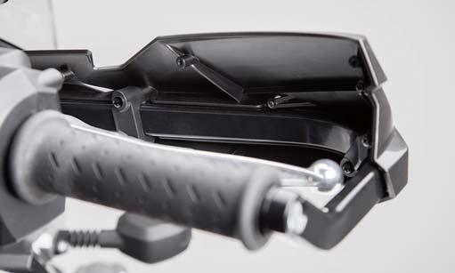 Available are closed aluminum backbones with a two point mounting on handlebar inside thread and handlebar, one