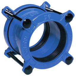 AVK Water Fittings Couplings Series 601 Universal Supa Coupling 16 Steel Sheraplex or Geomet fasteners EPDM seals WRAS approved materials Epoxy coated according to WIS 4-52-01 class B J12600