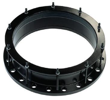 Viking Johnson Couplings & Adaptors MaxiDaptors Large Diameter Flange Adaptor 16 Application Information: MaxiFit Universal Pipe Couplings are designed to accoodate Plain Ended Pipes with different