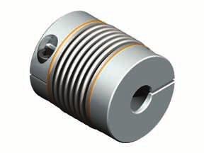 KM Series Bellows Couplings Technical data/dimensions KM Nominal Torque of Inertia /arcmin Maximum fl exibility in the angular, axial and lateral directions and high torsional stiffness.