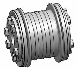 Metal Bellows Coupling I Series KSS straight bellows conical bush on both sides low restoring forces high torsional stiffness technical data: KSS TN moment torsional max.