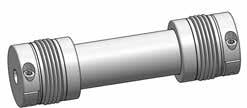miniature metal bellows coupling short design with radial clamping hub temperature range: -40 C to +300 C 31 MKA miniature metal bellows coupling cost-effective version with set screws temperature