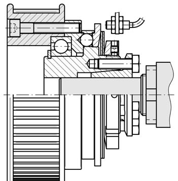 The torque is transferred without backlash and frictionally from the shaft to the coupling hub by a conical clamping ring or a conical clamping bush.