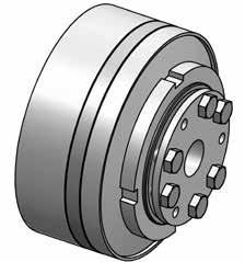 very wide toothed belts or gear wheels for highest radial loads compact