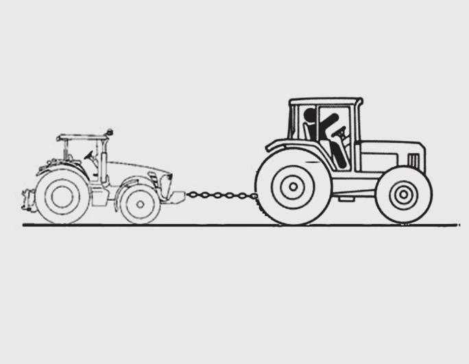 5-22 BRANSON 25 SERIES TOWING INSTRUCTIONS PTO SPECIFICATIONS & PRE- CAUTIONS BR25O538A 1. Tractor traction should be conducted in short distance. (For instance, from inside to outside) 2.