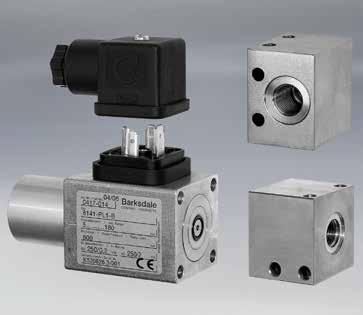 Pressure Instrinsically Safe Compact Pressure Switch Series 8000-EXI Features Proven design in stationary and mobile hydraulic applications Wide setpoint pressure range Available in wide range of