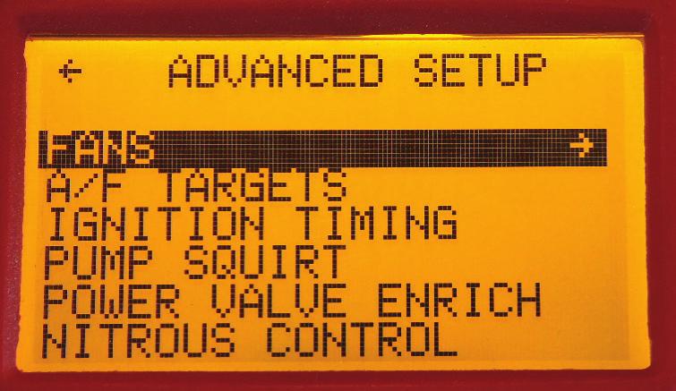 INSTALLATION INSTRUCTIONS 19 SETTING THE ATOMIC TIMING Connect the Handheld Control and select Ignition Timing from the Advanced Menu.