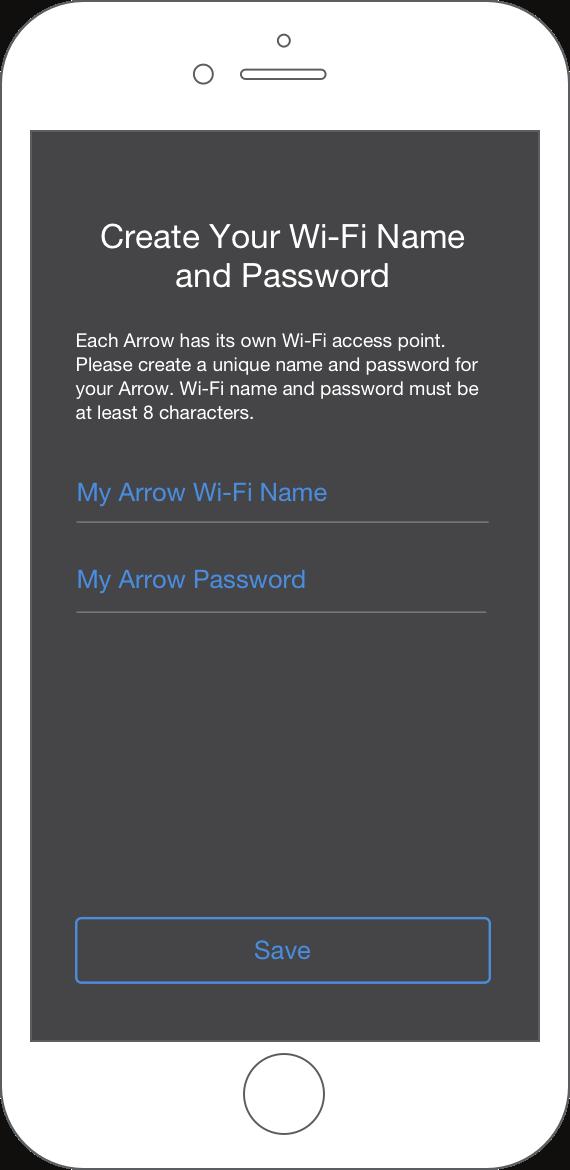 ios Return to the Actev App Create your own Wi-Fi name and password.