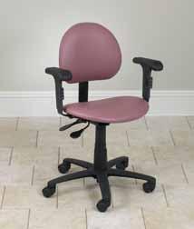Task & Lab Chair Seating FEATURES Contemporary styling Cast aluminum base Firm polyfoam padding Contour seat for extra comfort Pneumatic