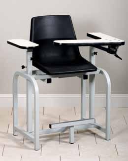 14 Seat Height P271006 17 x 16 20 Width Depth Overall 34 26 Height Adjustment Arms 27 33 Blood Drawing Chair with Flip Arm Easy-clean, one-piece plastic seat Adjustable laminate flip-arm Seat