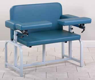BARIATRIC BLOOD-DRAW Laboratory Chairs FEATURES Extra dimensions make it easier for patient and technician Adjustable height and depth flip