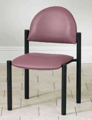 Side CHAIRS ACCESSORIES Seat Seat Height P270050 17 1 /2" x 18" 18" Black Frame Chair with Arms Black powder coated frame finish Nylon