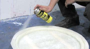 Because we want to paint the casting following demold, a neutral auto body primer is sprayed into the mold cavity.